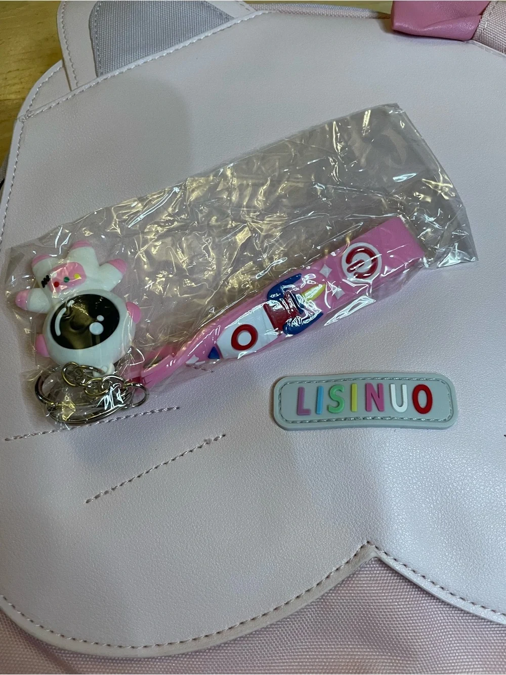 Pink Kids Backpack with Bow - Cute Cat Design